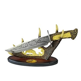 Wild Turkey Handmade Collection Highly Detailed Display Dagger w/Stainless Blade and Display Stand (Bear 1)