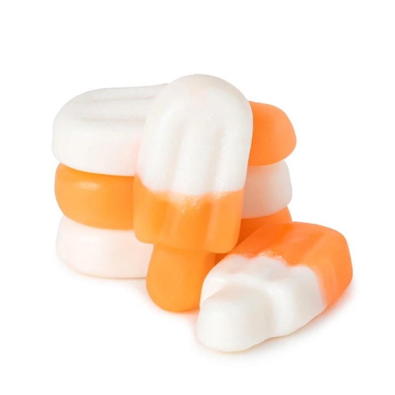 Bayside Candy Orange & Cream Popsicle Gummies – 3D Orange