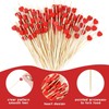 200pcs Snack Sticks Heart Shaped Decorative Fruit Picks Cocktail Picks
