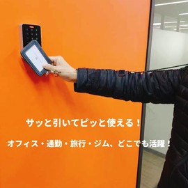 H HARUCO Card Case, Neck Holder, Leather, Genuine Leather, Stylish, Vertical, Stretchable, IC Card Case with Reel, Men's, Women's, Employee Card Holder, Name Bill Holder, Commuter Pass Case, Unisex,