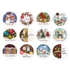 Günthart Pack of 12 Merry Christmas Round Decorative Signs in