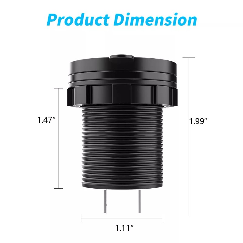 Universal 12V USB C Charger Port Fast Car Charger PD