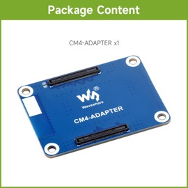 Waveshare Interface Protection Adapter Board, Compatible with Raspberry Pi Compute Module 4 Series, Provides Physical Protection for Frequent Plugging and Unplugging of CM4 Socket