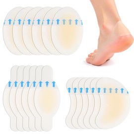 GXGM 18 Stück Blasenpflaster Ferse, Hydrokolloid Bandages, Hydrokolloid Pflaster, Wasserdichte Blasenpolster für Ferse, Zehen und Füße, Extra starker Schutz und schnelle Erholung