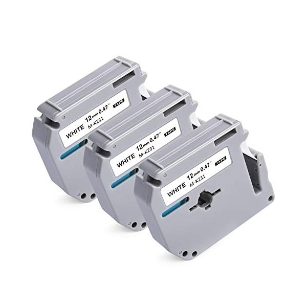 Compatible Label Tape Replacement for Brother M Tape M-231 M-K231s