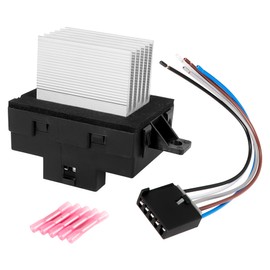 HVAC Fan Blower Motor Resistor 8E5Z19E624A with Connector Wire Harness Fit for ord Fusion 2006-2012, for Lincoln MKZ 2007-2012, for Zephyr Mercury Milan 2006-2011 Replace 6E5Z19E624AA