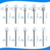 Carving Bits Wood Engraving Router Bit with 1/8"(3mm) Shank, 20Pcs
