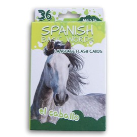 Spanish Flash Cards - Language Learning for Ages 6-12 - 36 Cards