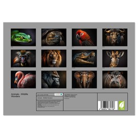 Animals - Wildlife Wonders (Monthly Wall Calendar 2026 11.7" x 16.5" (open)), CALVENDO 14 Month Calendar
