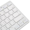 Wireless Keyboard Mini 78 Keys Ultra Thin Portable White Computer