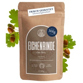 Monte Nativo Oak Bark (300 g) - Oak Bark Tea Gently Dried - Loose Tea 100% Natural and No Additives - Aromatic Herbal Tea for a Delicious Infusion