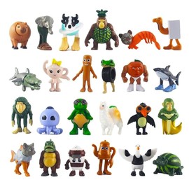 DAZZTIME Tung Tung Tung Sahur Figure, Pack of 24 Tralalero Tralala Toy Figures 1-2 inches, Tralalero Tralala Desk Decoration, Decorative Figures for Children, Office Decoration, for Adults, Children