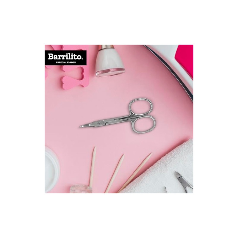 Barrilito Tijera Manicure Acero Inoxidable