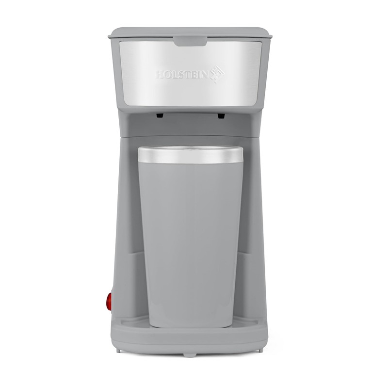 Holstein Housewares Single Serve Coffee Maker, 14oz Personal Coffee Brewer