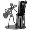 OVBOVA Guitar Pen Holder Metal Pencil Holder Creative Desktop Accessories