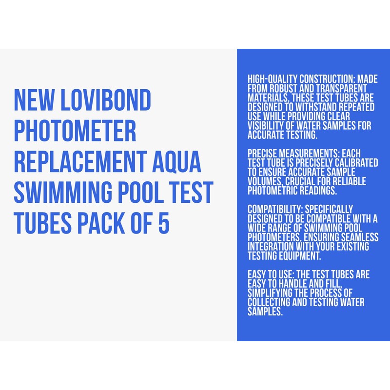 TEST ALL WATER - Lovibond Cylindrical Cells with Lid |