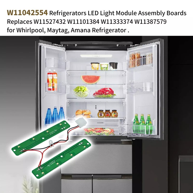 Vanshly W11042554 Refrigerators LED Light Module Board compatible with Whirlpool
