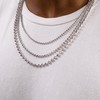 PORI JEWELERS 925 Sterling Silver 4mm Moon Cut Bead Chain