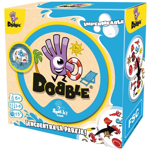 Asmodee - Dobble Waterproof Card Game (ADE0ASDO007)