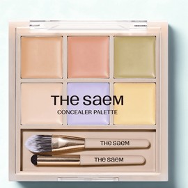 The Saem Cover Perfection Concealer Palette 12g, 01 Cover and Correct, 1 piece / 더샘 커버 퍼펙션 컨실러 팔레트 12g, 01 커버 앤 코렉트, 1개