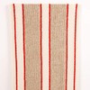 Aga Range Poppered Towel Red and Cream Stripes