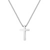 Cross Necklace for Men Layered Initial Cross Pendant Necklace Letter