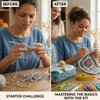 58-Piece Crochet Starter Kit for DIY Yarn Projects – Blue