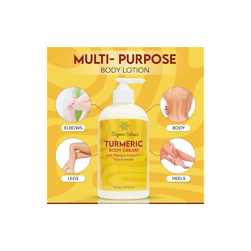 Turmeric Body Cream - 16 fl oz/473 ml - Deep