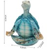 VVGIFTS Sea Turtle Meditation Yoga Decor, Sea Turtle Meditating Coastal