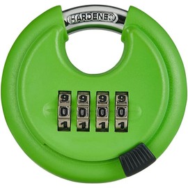 Guliffen Combo Lock 4 Digit Heavy Duty Discus Padlock for Sheds, Storage Unit, Gate,Garages and Fence(Green)…