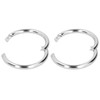 2PCS Carbon Steel Bull Cattle Cow Nose Ring Farm Animal