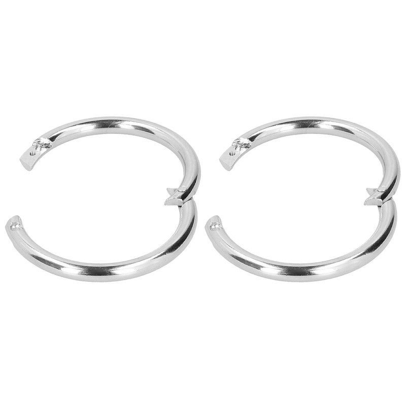2PCS Carbon Steel Bull Cattle Cow Nose Ring Farm Animal