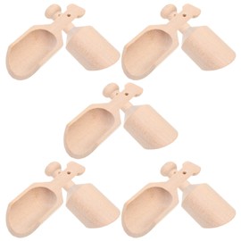 Alipis Set of 10 Small Wooden Tea Spoons for Scooping Tea Parties Kitchen Accessory