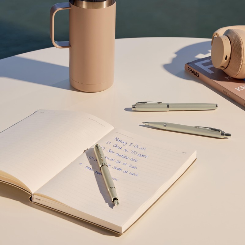 PARKER IM Monochrome Rollerball Pen | Black Ink | Champagne