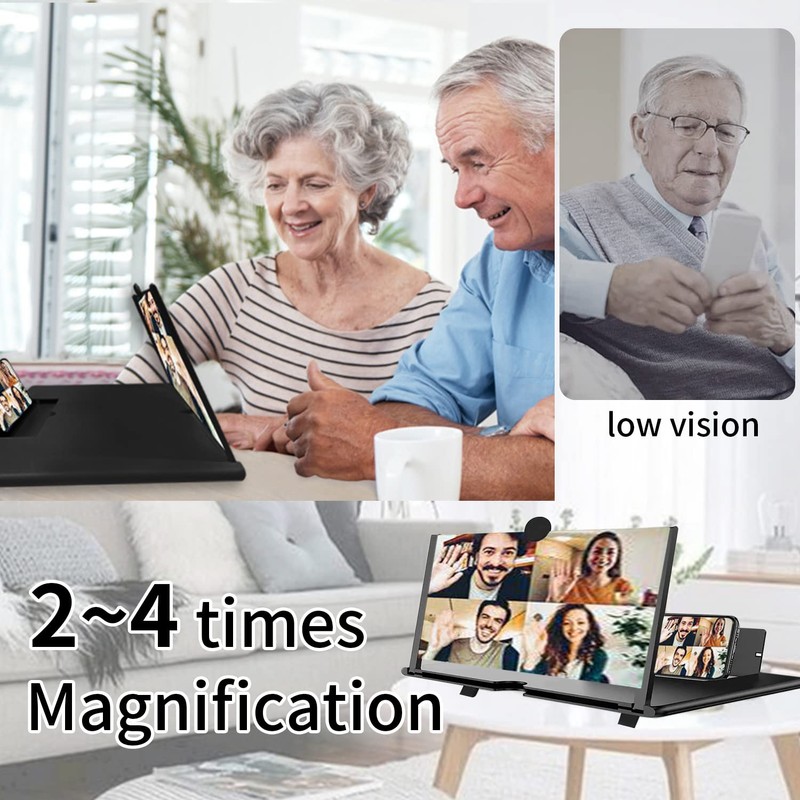 16 Inch Smartphone Screen Magnifier 3D HD Foldable Amplifier Phone