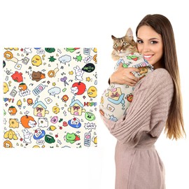 JourCraf Cat Grooming Wrap, Cat Grooming Supplies for Cutting Nails, Cat Restraint for Nail Clipping to Anti-Scratch/Runaway/Bitten, Cat Swaddle Wrap for Calming & Holding Cat (XXL (Within 18lbs)