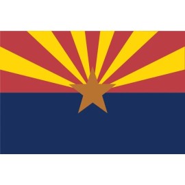 ARIZONA FLAG BUMPER STICKER TOOLBOX STICKER LAPTOP STICKER HELMET STICKER