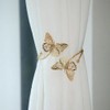 Lagnlnaoy 2pcs Metal Butterfly Curtain Tieback DTY Beautiful Curtains Tie
