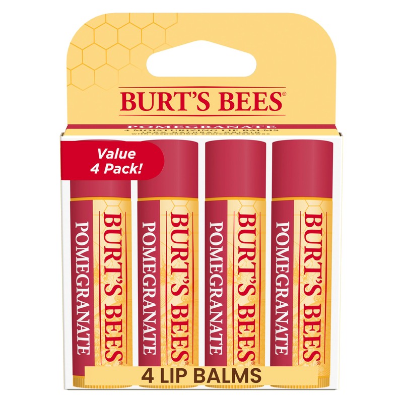 Burt's Bees Lip Balm - Pomegranate, Lip Moisturizer With Responsibly