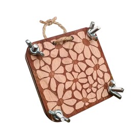 Mini Flower Press Kit for Plants Art and Crafts | Pocket Wooden DIY Pressing Tool | for Botanical Flower Preservation (Color 1)