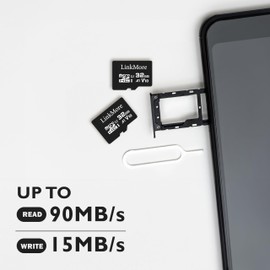 LinkMore 32GB XV11 Micro SD Card (2pack), A1, UHS-I, U1, V10, Class 10 Compatible, Read Speed Up to 90 MB/s, SD Adapter Included