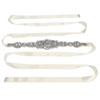 Rhinestone Wedding Dress Belt Elegant Waistbelt Clothes Accessories for Bride