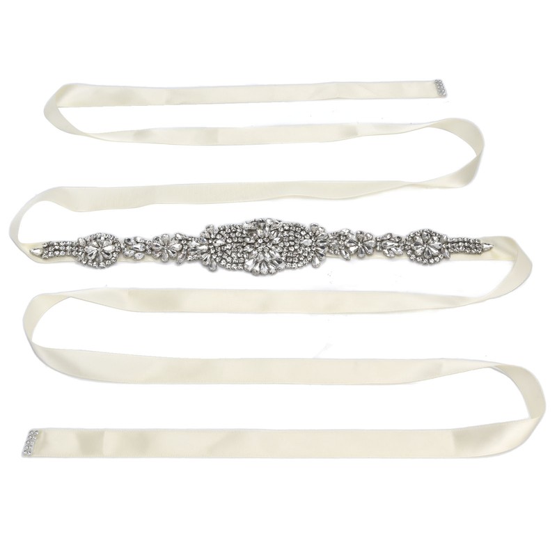 Rhinestone Wedding Dress Belt Elegant Waistbelt Clothes Accessories for Bride