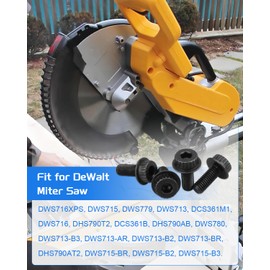 ULXIOM N600011 Miter Saw Blade Bolt Screw Replacement for DeWalt, for DWS715 DWS780 DWS779 DWS713 DCS361B DWS716 DWS716XPS, 4 Pack