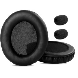 ACCOUTA Prime Ersatz Ohrpolster Kissen Kompatibel mit Roccat ElO 7.1 AIR Headset/ELO 7.1 USB Headset/ELO X Stereo Gaming Headset Ohrpolster mit weicherem Proteinleder/Memory-Schaum