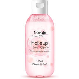 Norate Makeup Brush Cleaner, solución limpiadora de brochas de maquillaje, limpiador de maquillaje para brochas de maquillaje, esponja de belleza, powder puff, champú de limpieza profunda, fórmula suave y sin cruelty 5.3 FL.OZ