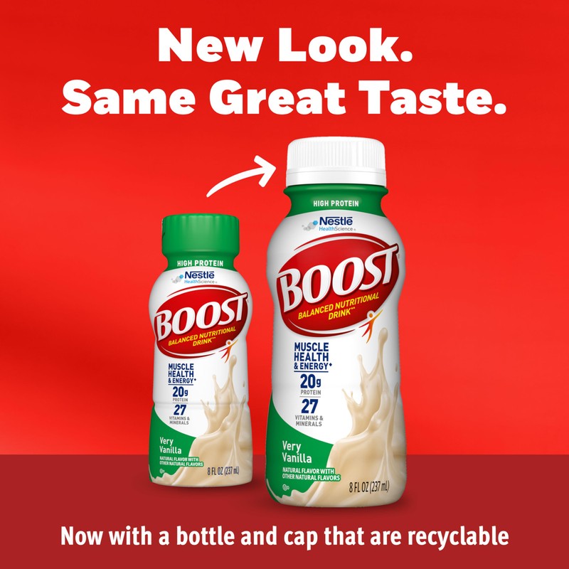 BOOST High Protein Balanced Nutritional Drink, Very Vanilla, 8 FL