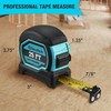 DURATECH Magnetic Tape Measure 25FT with Fractions 1/8, Retractable Measuring
