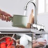 Riloer Foldable Copper Kitchen Tap, 360° Rotating Basin Tap, Cold