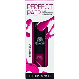 alessandro Perfect Pair 2in1 Lippenstift & Nagellack Pink Diva, 10 g